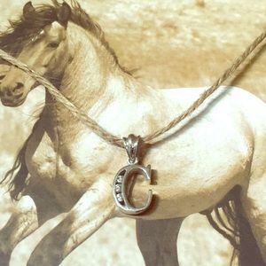 Sterling Silver Pendant with Crystals